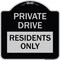 Signmission Private Drive Private Drive Residents Heavy-Gauge Aluminum Sign, 18" x 18", BS-1818-23271 A-DES-BS-1818-23271 - alternate 1